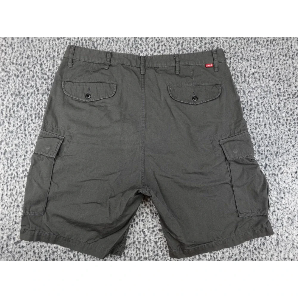 Levi's Cargo Shorts Mens 38 Gray Good Ripstop Waterless Utility 23251-0060